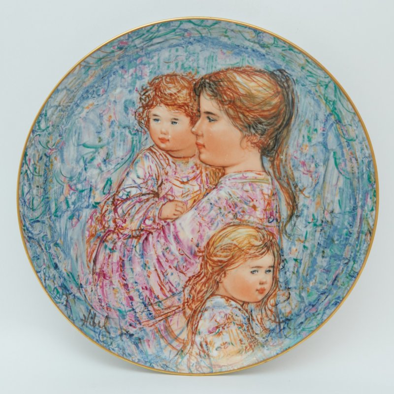 Декоративная тарелка, лимитированная серия: Мuttеrglüсk Геза и дети