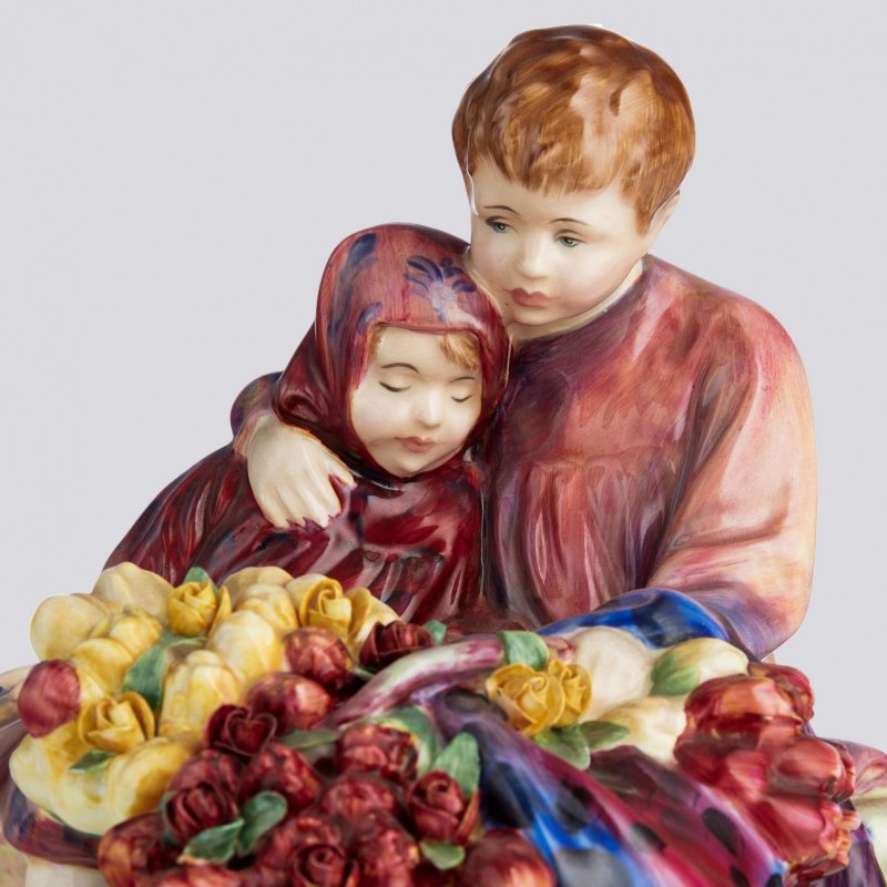 Редкая коллекционная статуэтка «The Flower Seller’s Children»