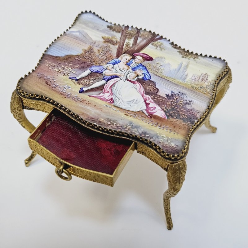 Набор - миниатюра мебели из венской бронзы, 1890-95гг