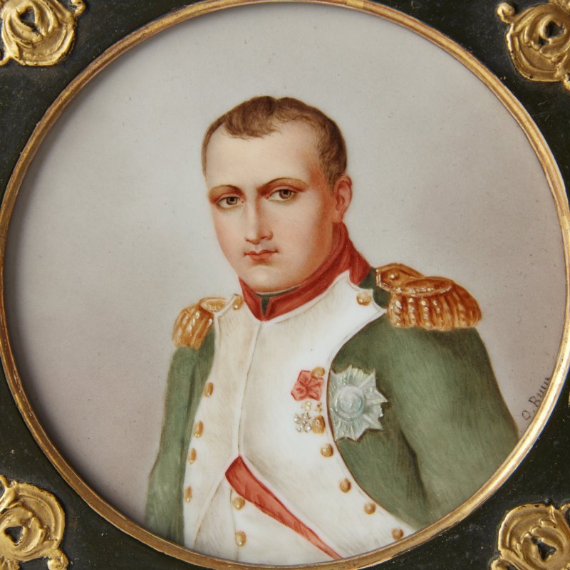 Плакетка в рамке Наполеон. O. Boule