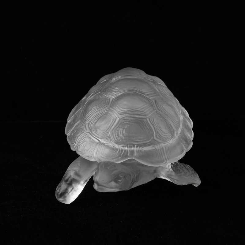 Шкатулка Черепаха белое стекло