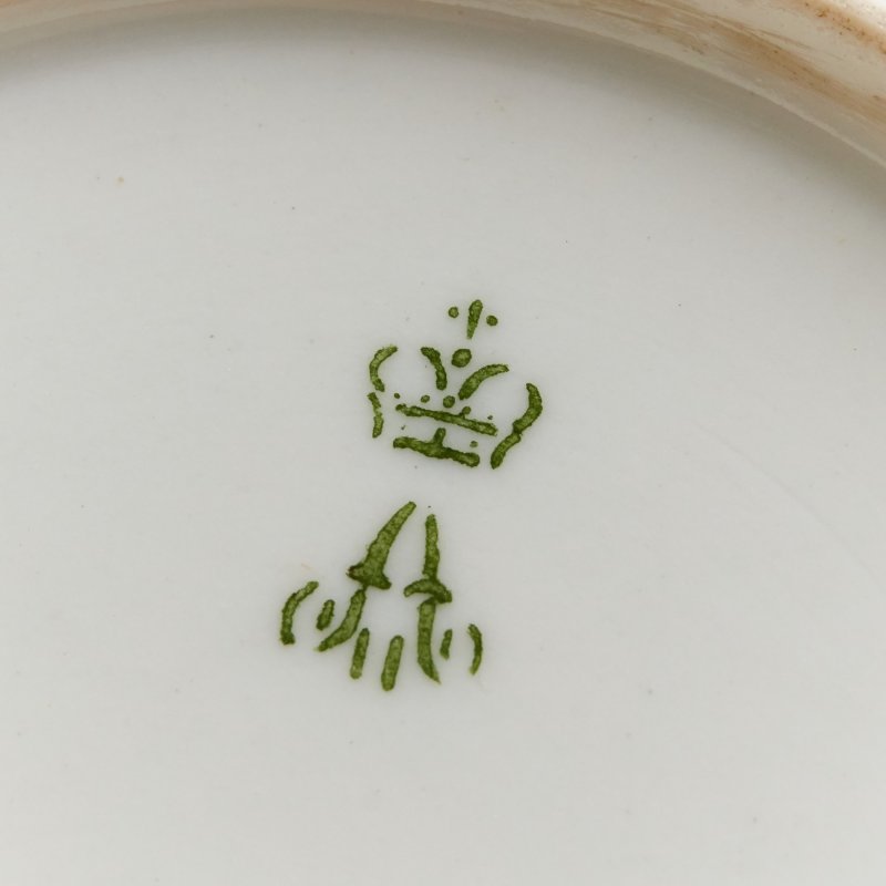 Старинная коллекционная старинная чашка с блюдцем ИФЗ Императорский фарфоровый завод (ИФЗ)