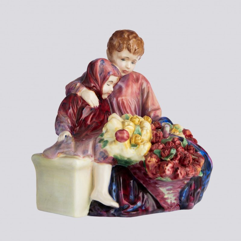Редкая коллекционная статуэтка «The Flower Seller’s Children»