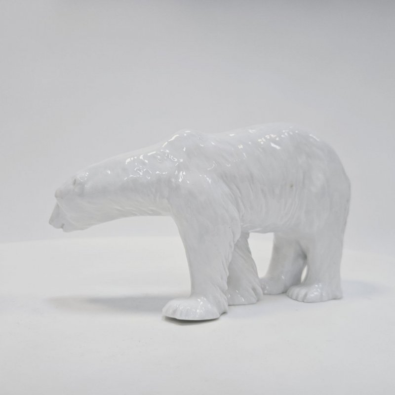 Статуэтка белый медведь середина 20в