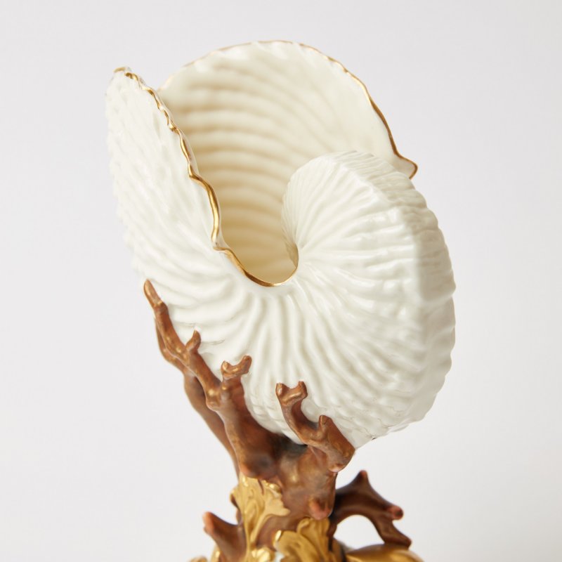 Редкая коллекционная ваза в форме раковины «Nautilus».