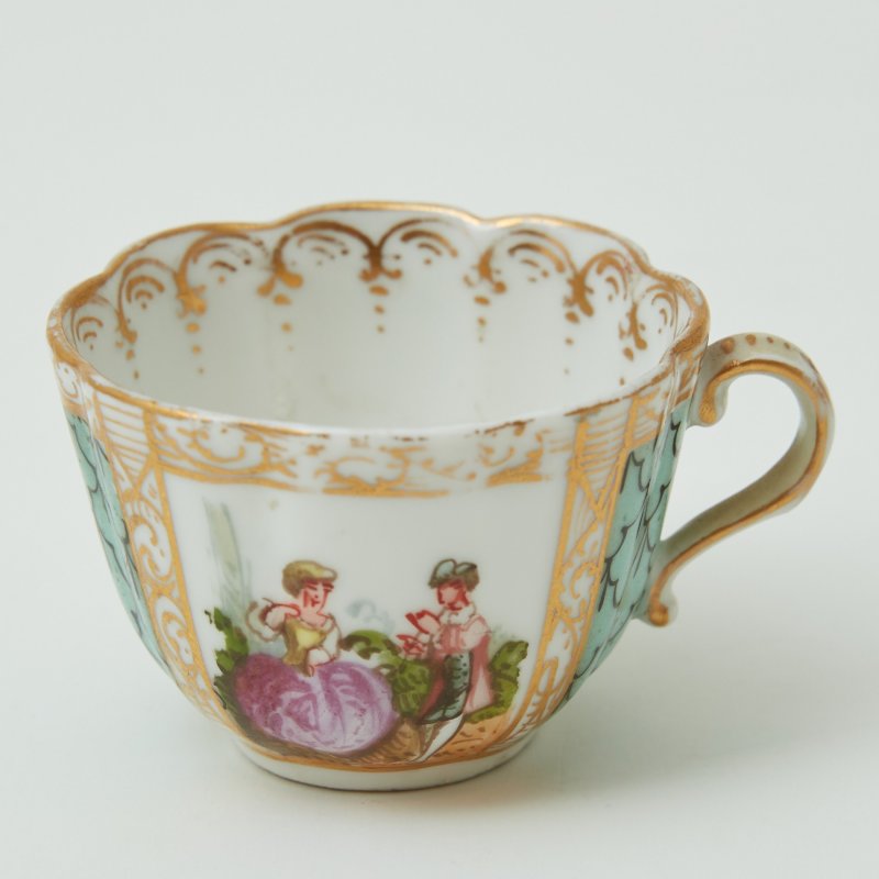 Чашка миниатюра Dresden 18 век