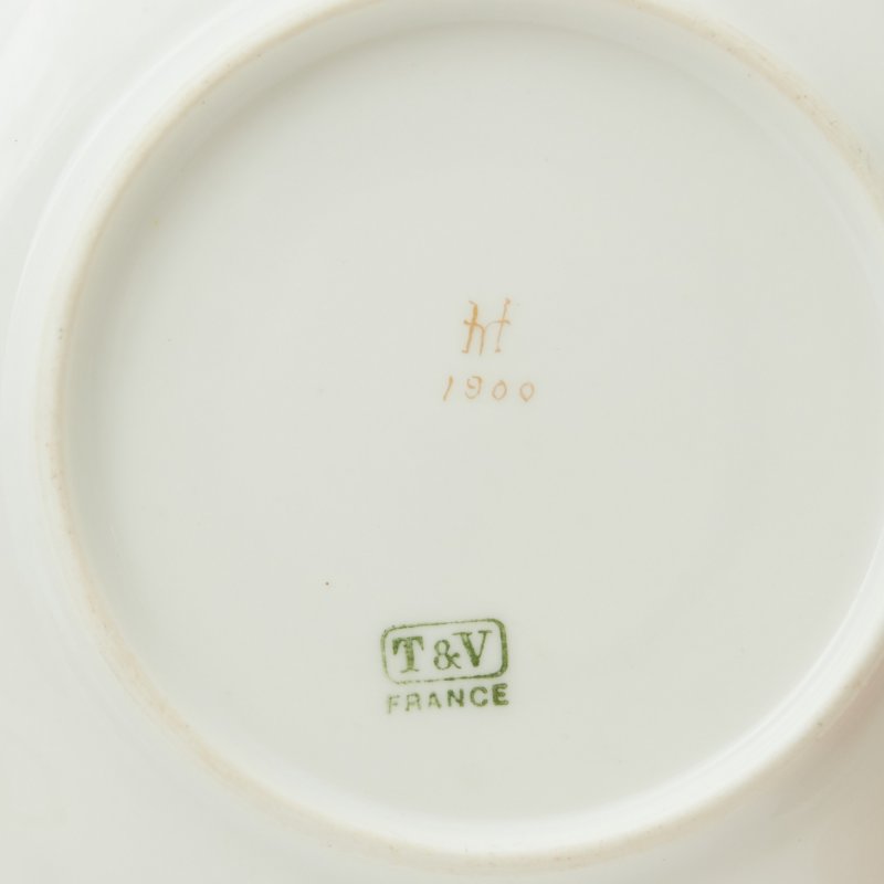 Чайная чашка и блюдце T&V Limoges France