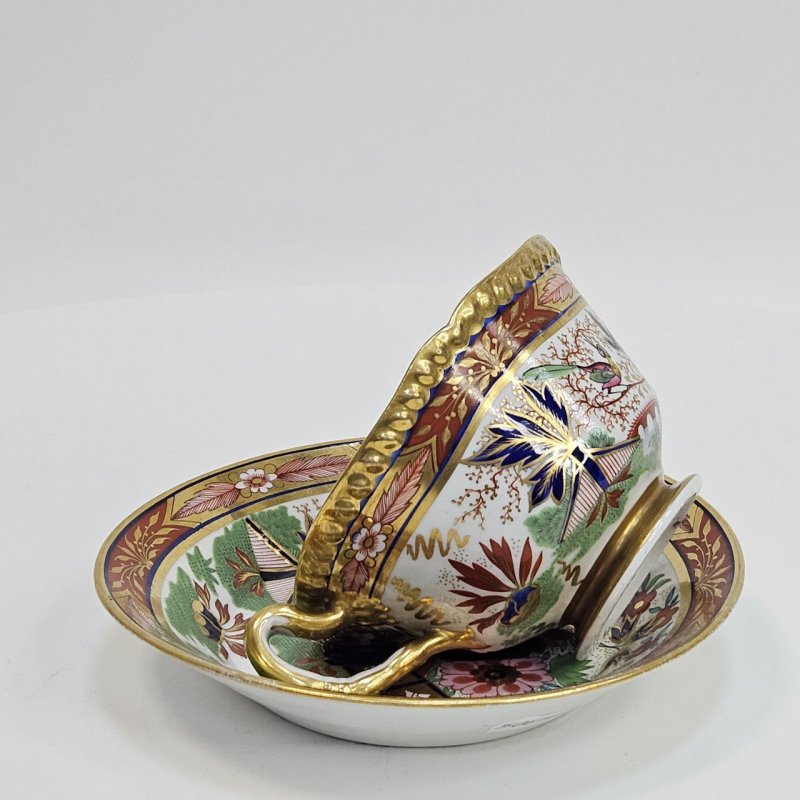 Чашка с блюдцем в стиле имари Royal Worcester 1814-40 гг. период Flight&Barr
