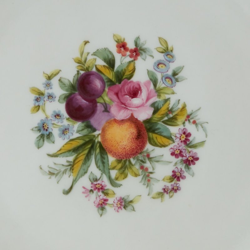 Тарелка Роспись цветы позолота Thomas Goode Copeland