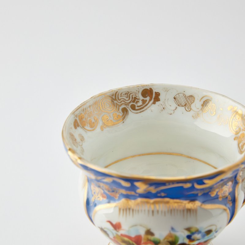 Старинная чашка с блюдцем ручной работы Le Vieux Paris