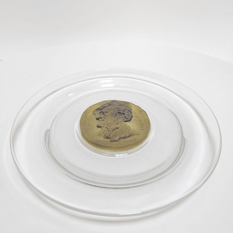 Хрустальная тарелка из лимитированной коллекции Daum France Франция 20в