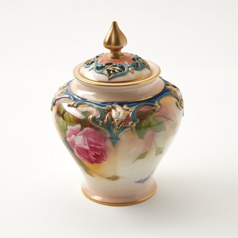 Коллекционная ваза-ароматница (пот-пурри). «Розы Hadley»