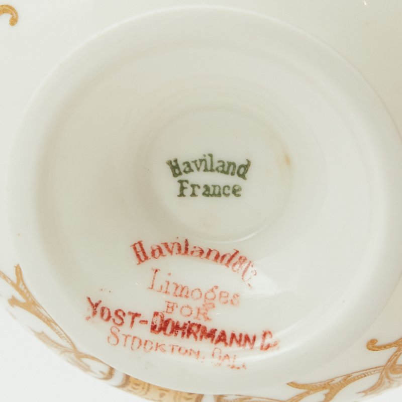 Чашка с блюдцем винтаж Haviland Limoges