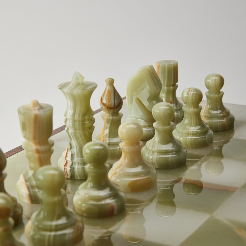 Набор шахмат и шашек из оникса