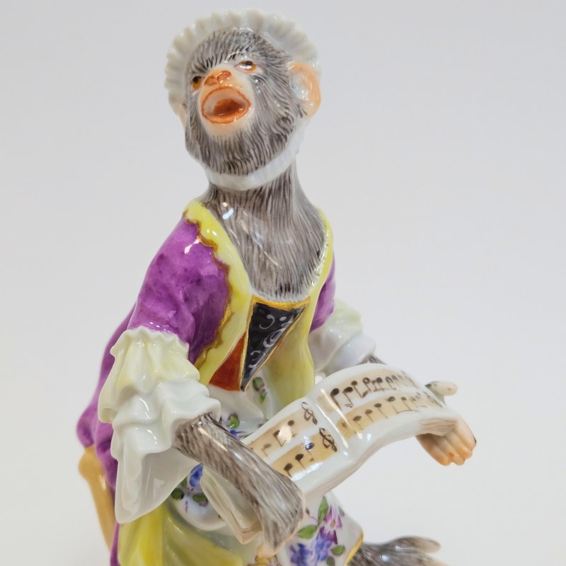 Статуэтка Meissen обезьяний оркестр Модель фон Иоганн Иоахим Кендлер