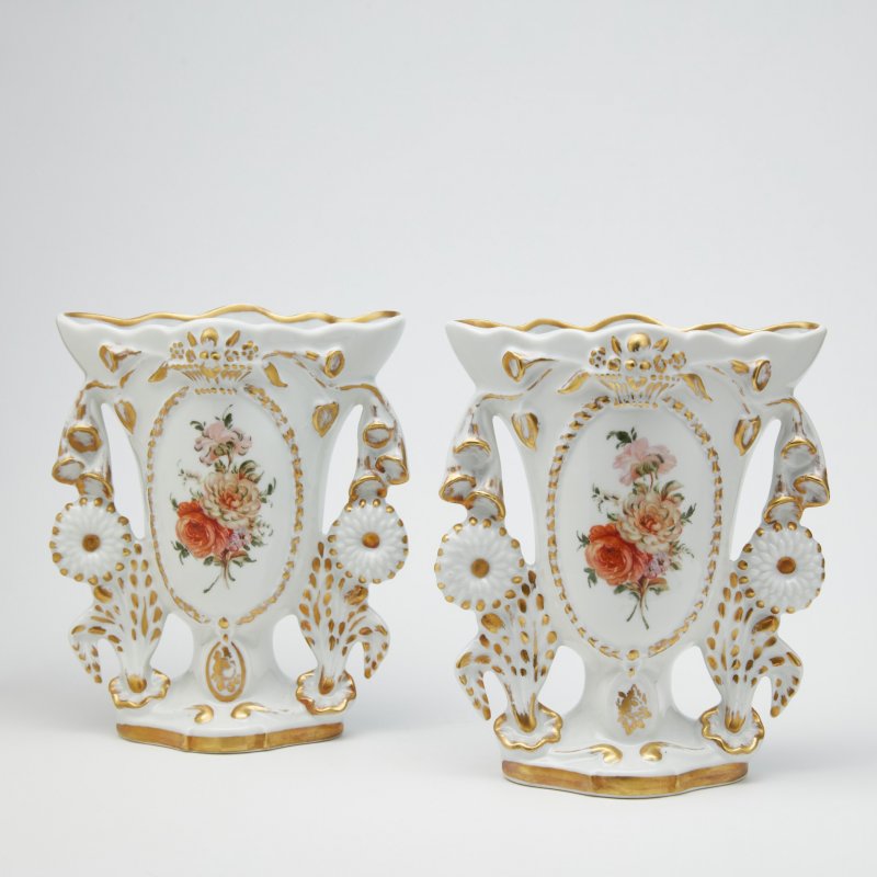 Парные вазы  Старый Париж (стоимость за пару)