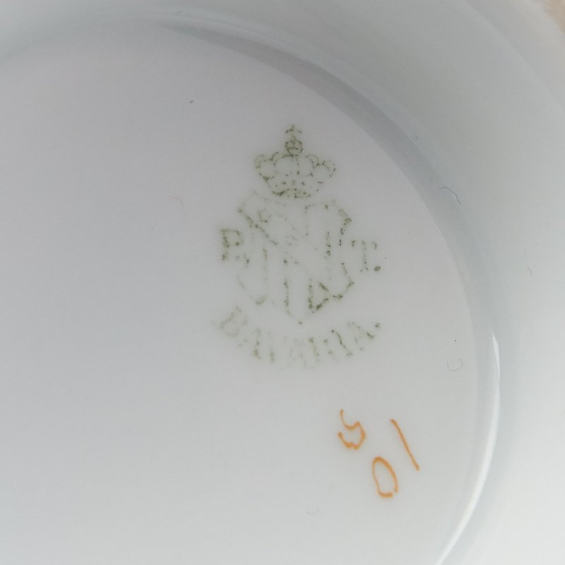 Коллекционная фарфоровая чашка с крестом Tirschenreuth