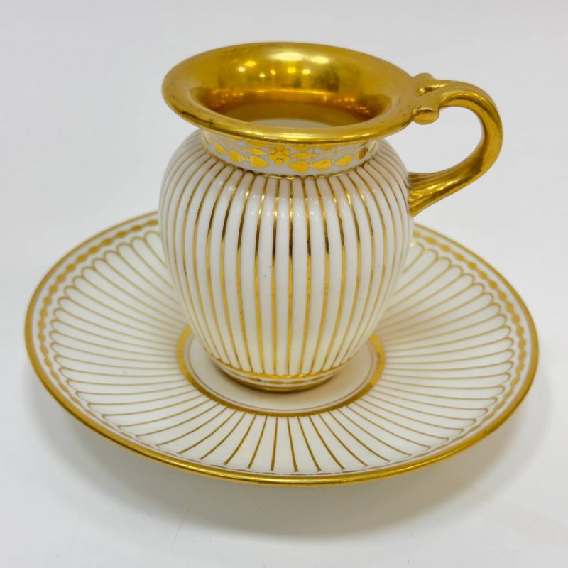  Чашка с блюдцем, фарфор, Севр, Франция,1814-1824 г, период Людовикка 18