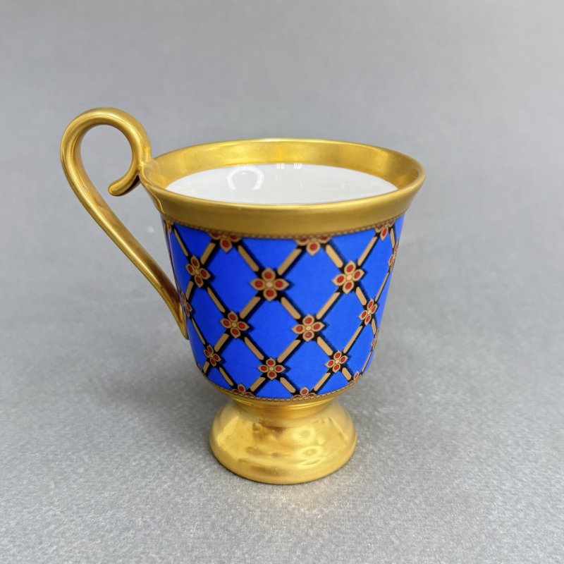 Коллекционная кофейная пара фабрики Хехст для Фаберже (д)