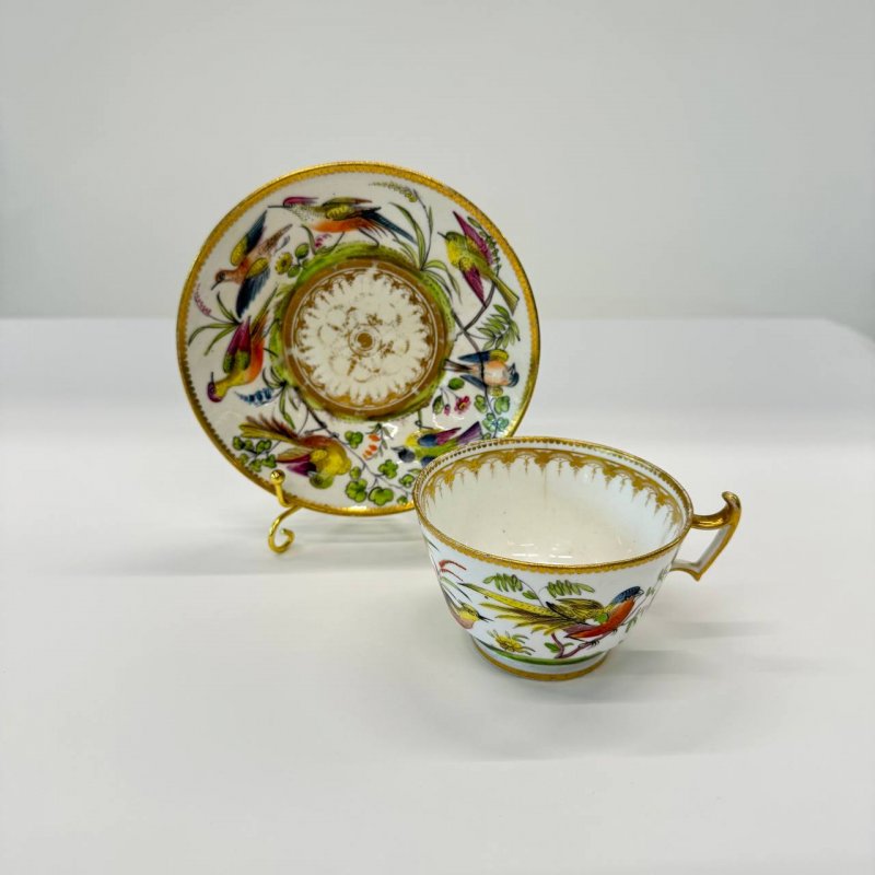 Чайная пара Coalport 1820-1829 Англия 