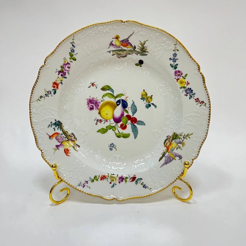 Тарелка из сервиза Фридриха Великого Meissen 1760 г 