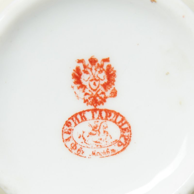 Большая чайная пара Пей Другую  Гарднер Ф.Я. (Мануфактура)