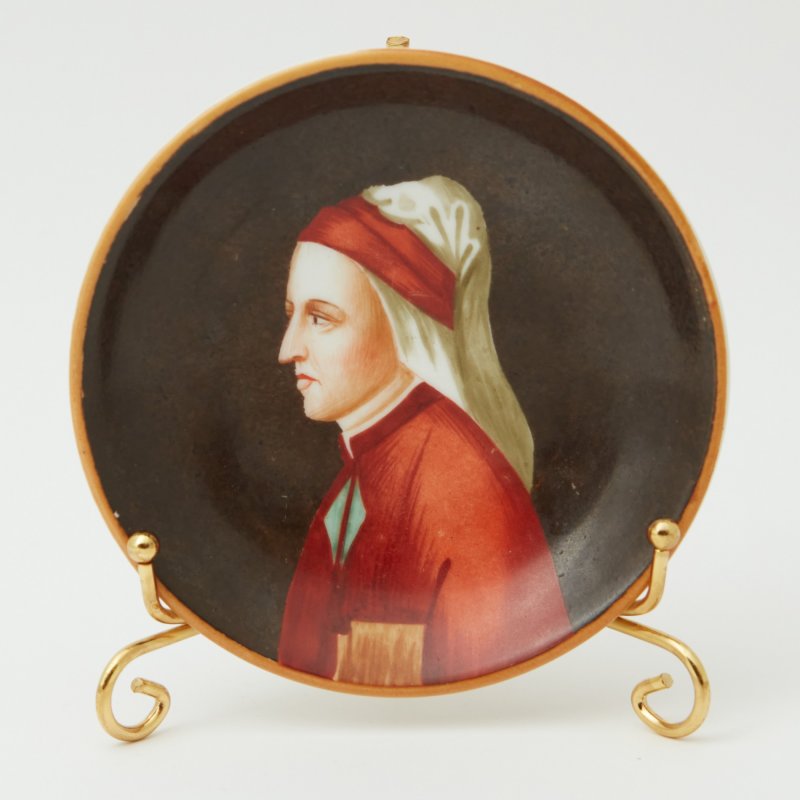 Декоративная тарелочка портрет Данте