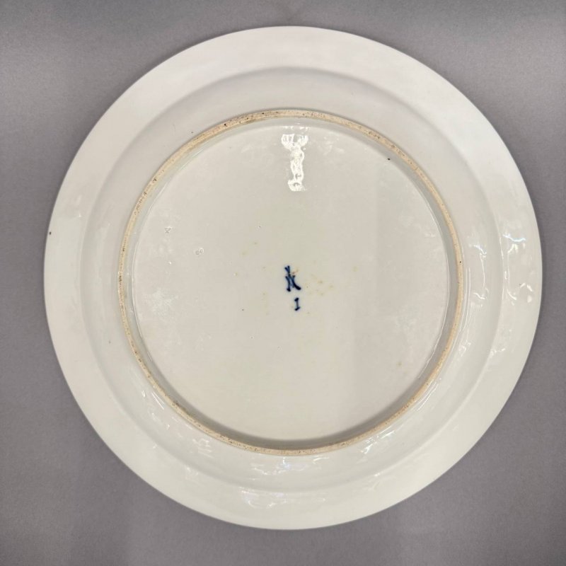 Большое коллекционное блюдо Meissen 1814 год 