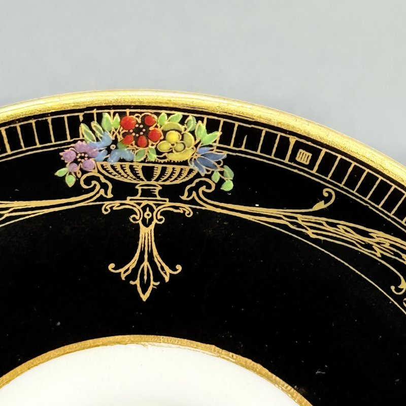 Чашка с блюдцем для кофе в стиле Артдеко Роял Вустер - Marshall Field &Co Англия-США 1920 гг.