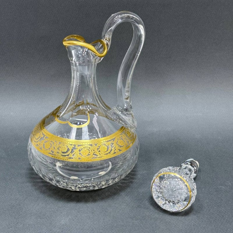 Кувшин с крышкой, хрусталь Saint Louis коллекция Thistle-Чертополох