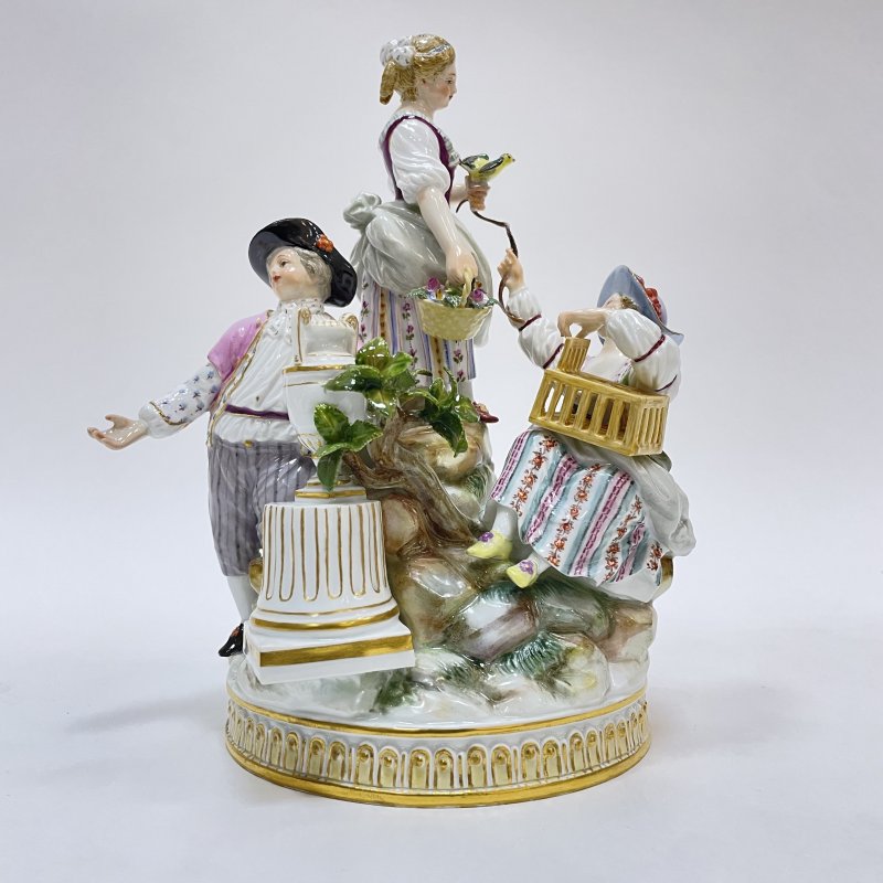  Фигура Группа садоводов Meissen 1880-1890