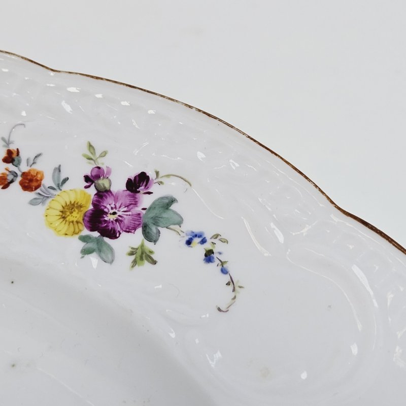 Декоративная тарелка Meissen полихромная роспись