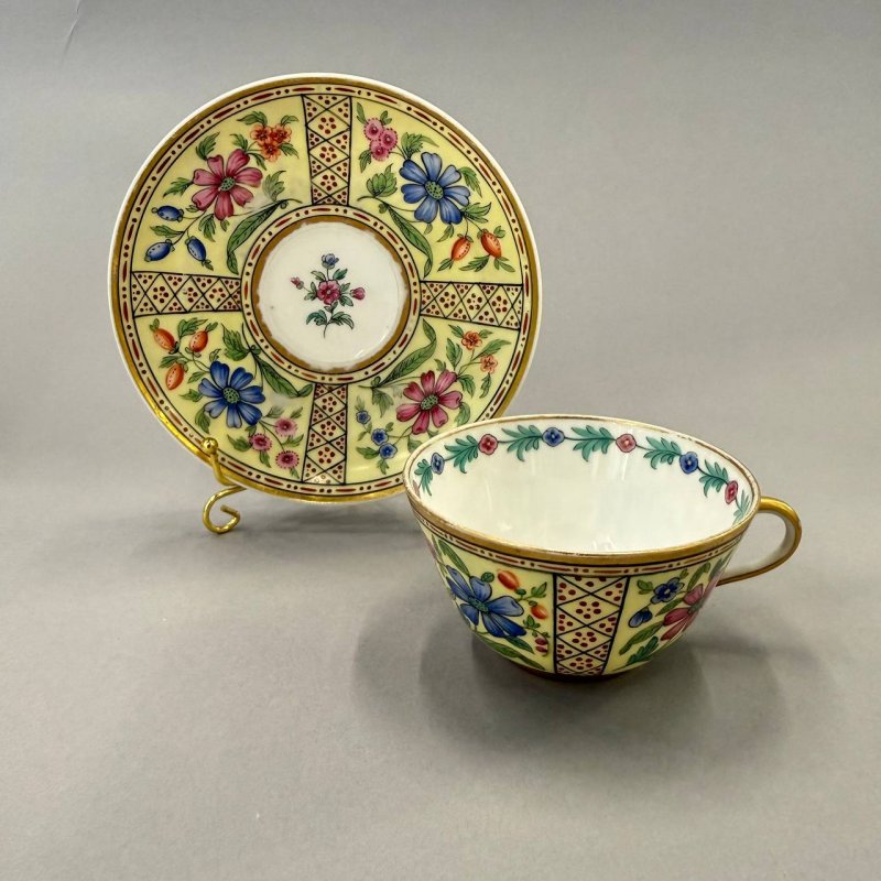  А. Шпис (автор формы). ИФЗ, 1860-е годы. Уникальный тет-а- тет в китайском стиле. Экспертное заключение Доктора искусствоведения Е.С. Хмельницкой. 