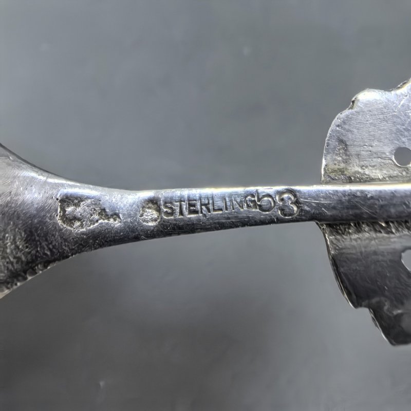 Старинная ложка для чая Лебедь.