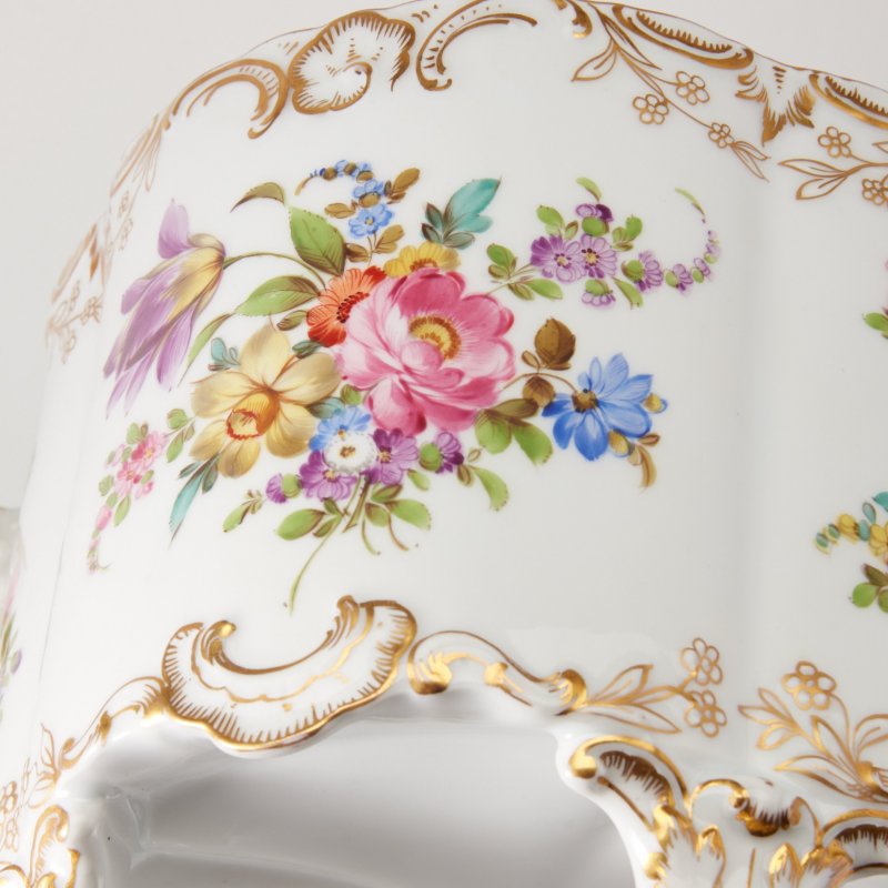 Фарфоровый коллекционный кулер для шампанского в стиле Royal Vienna. 