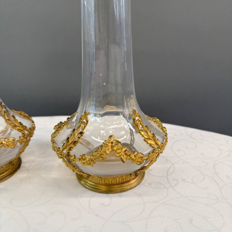 Парные вазы Baccarat середина 19в 