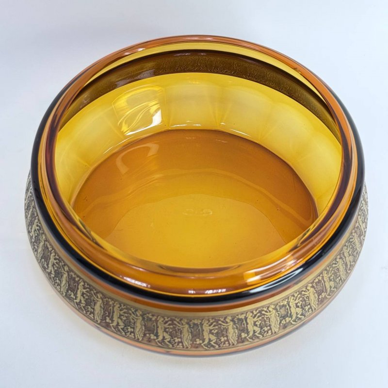 Чаша из янтарного стекла Мозер Карсбаде