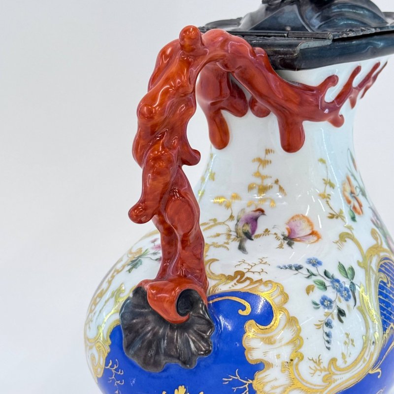 Кувшин в форме античного аска с серебряной крышкой Братья Корниловы (н)