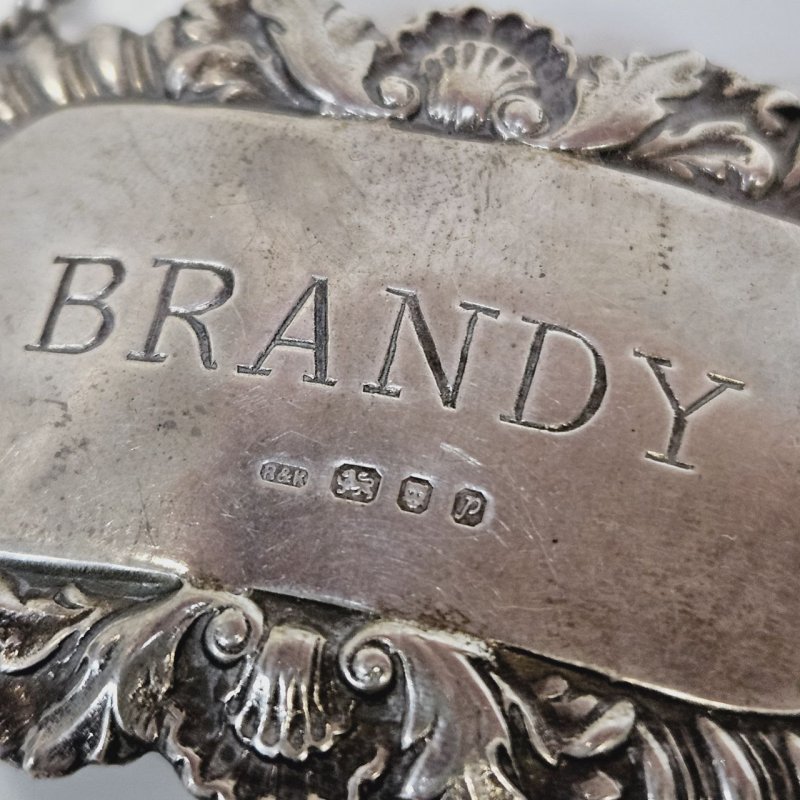 Лейбл для декантера Brandy