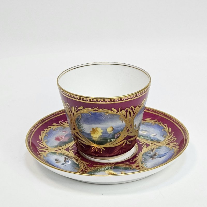 Чайная пара Spode Copeland Англия 1870-80г 