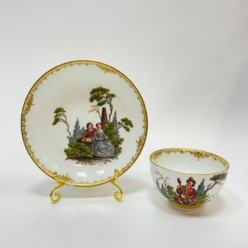 Пиала с блюдцем Meissen 1750-60 гг