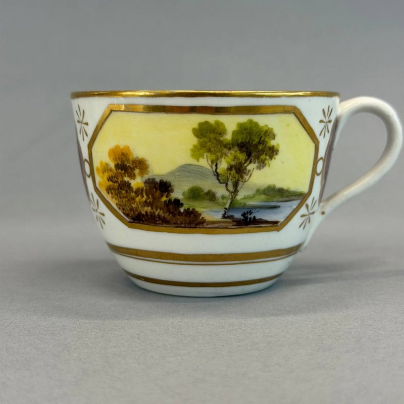 Антикварная чайная пара Spode 1820е г