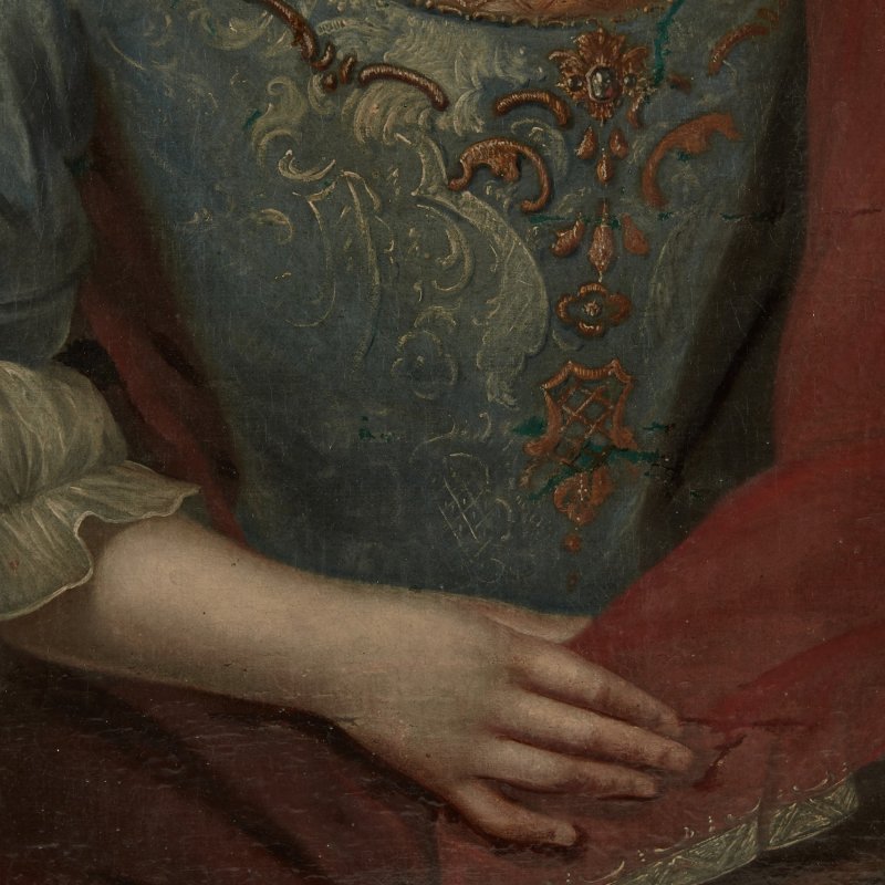 Картина круга Якопо Амигони Портрет дамы в парике
