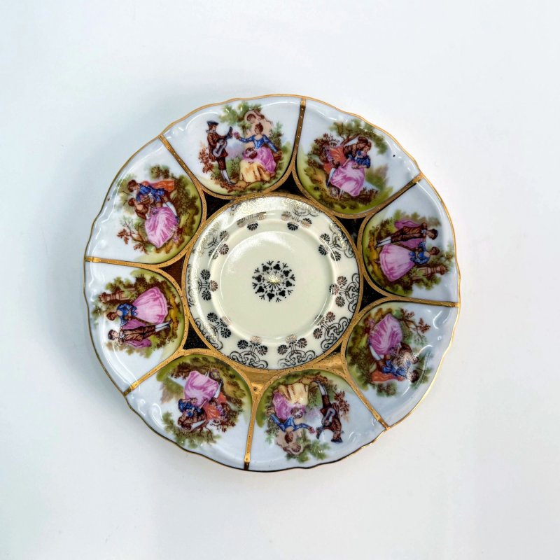 Фарфоровая чашка с блюдцем. J.K. Decor Carlsbad Bavaria. Германия. 1950-е–1970-е годы