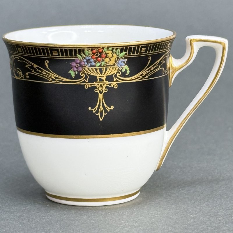 Чашка с блюдцем для кофе в стиле Артдеко Роял Вустер - Marshall Field &Co Англия-США 1920 гг.