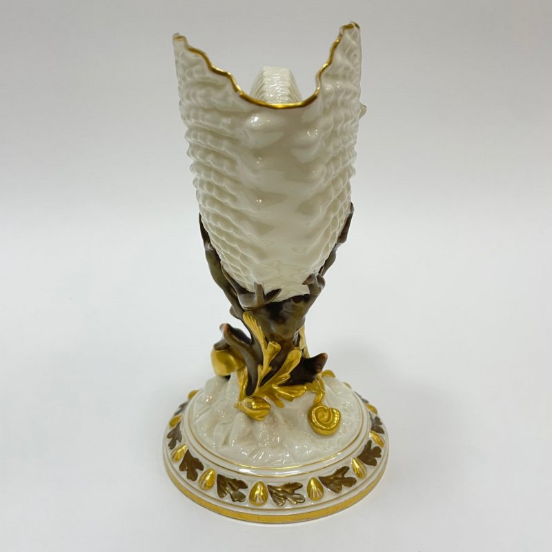 Старинная ваза в форме раковины Nautilus Royal Worcester 1918 г