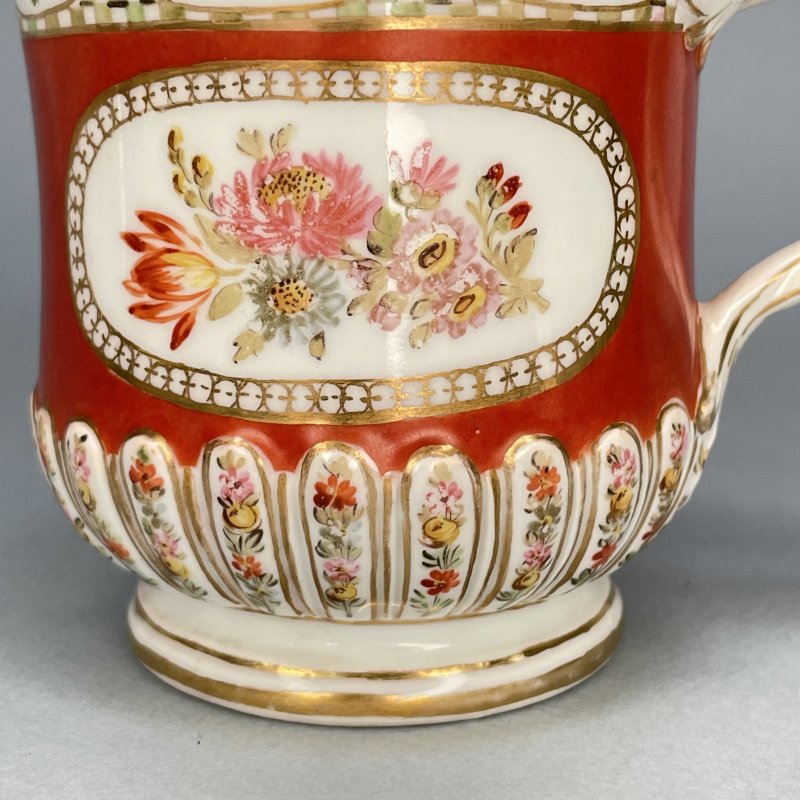 Чашка с крышкой Meissen период Марколини 1774 г