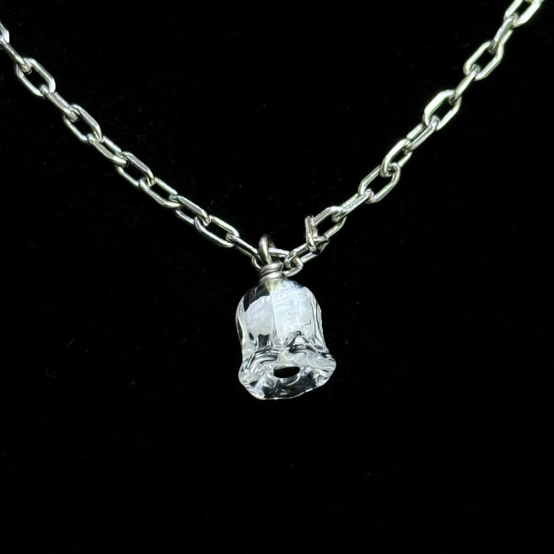 Подвеска в виде ландыша прозрачный хрусталь серебро 925 пр Франция 2024-2025 г 