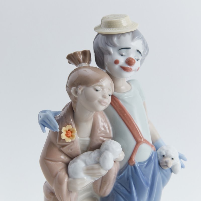 Коллекционная статуэтка Клоун с дамой, скульптор J.Huerta