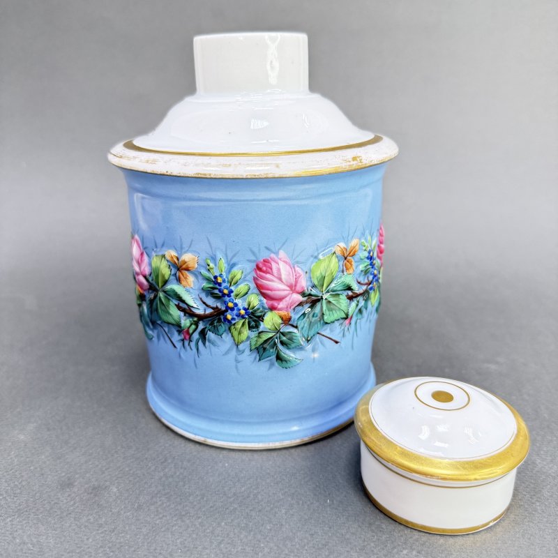 Большая редкая чайница фабрики М.С. Кузнецова в Дулево